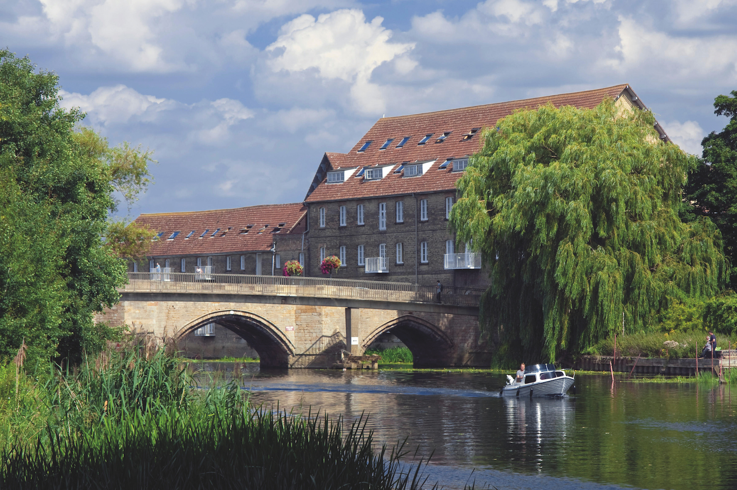 Great Ouse at Old Town bridge Huntingdon Cambridgeshire