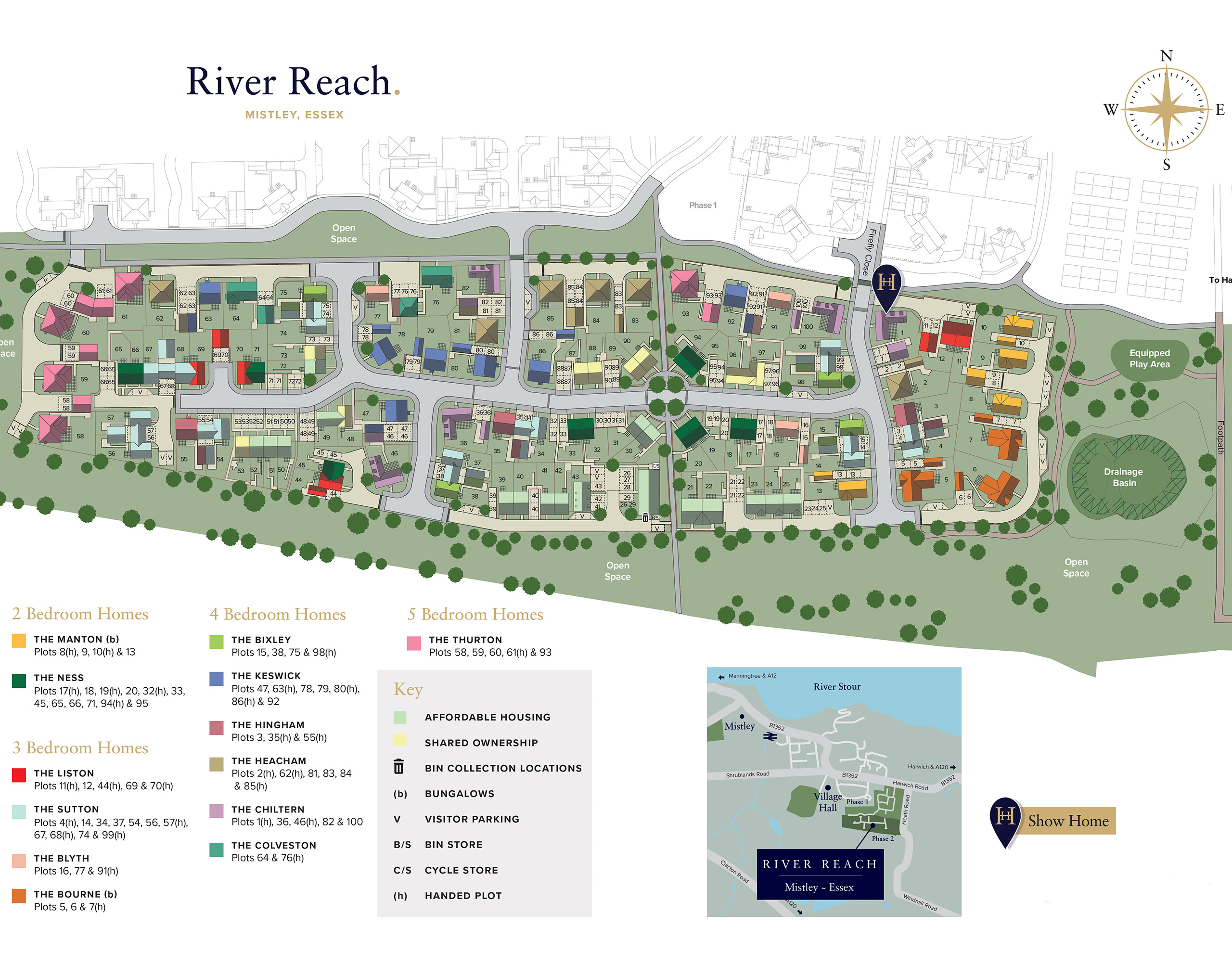 River Reach Mistley Site Plan - Phase 2 - Hopkins Homes