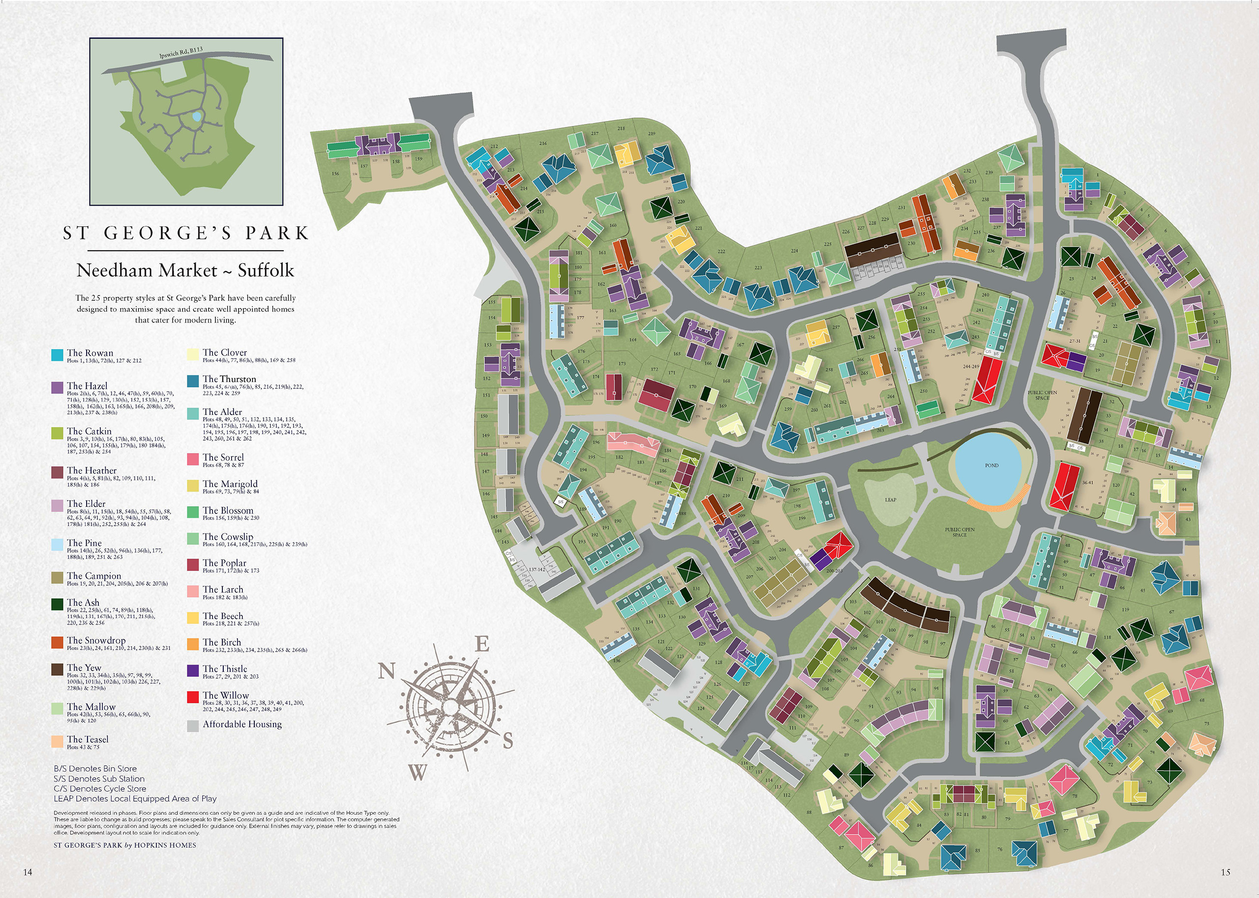 St George's Park Site Plan - Hopkins Homes