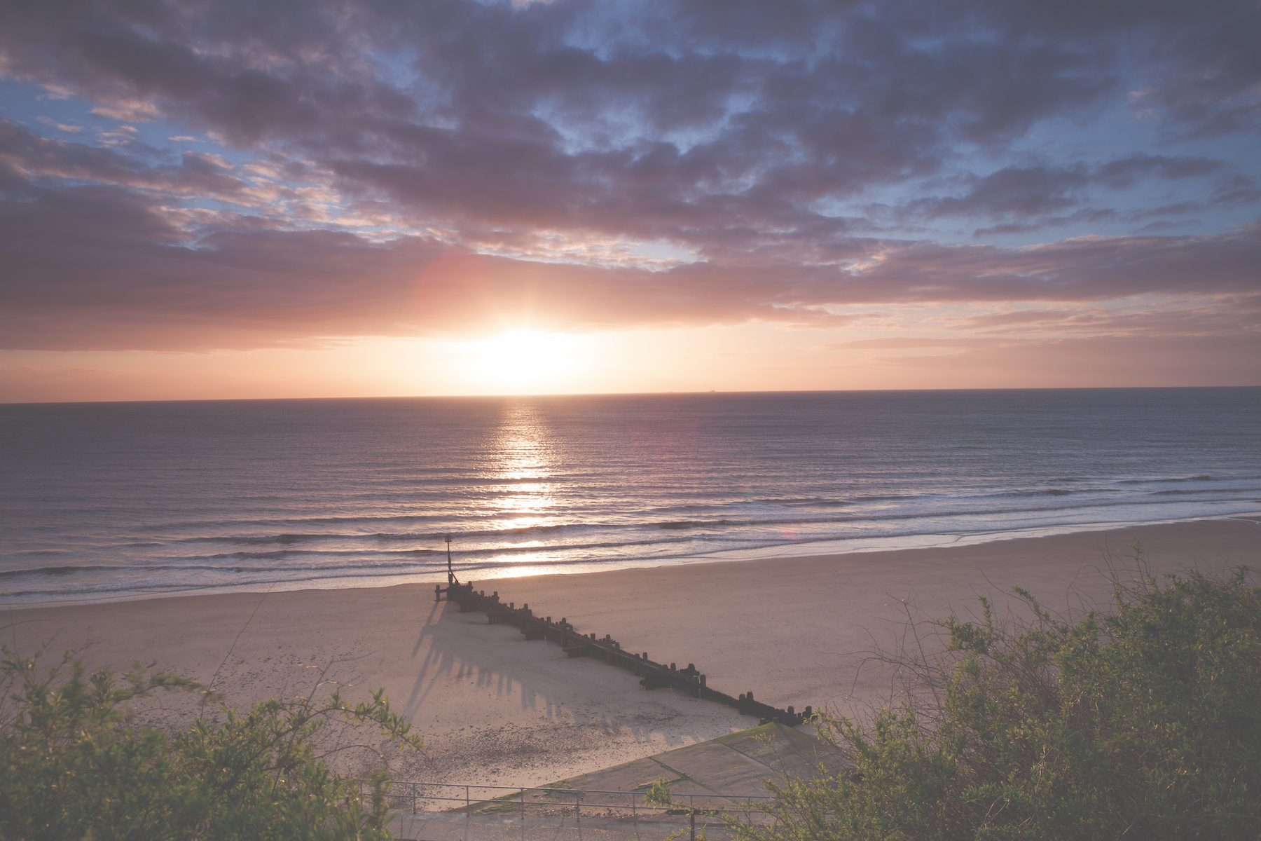 Sunrise over the sea