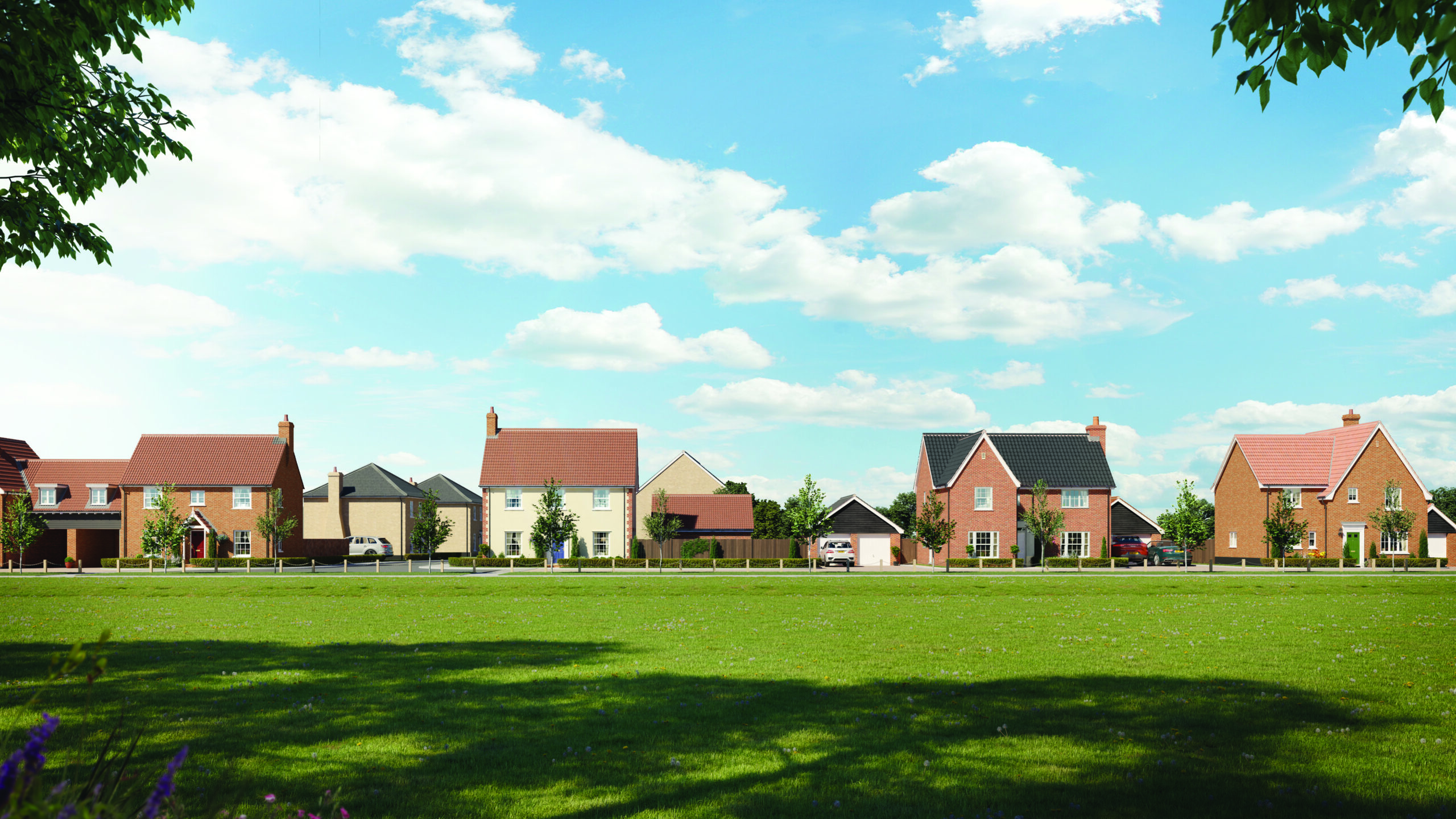 Mill Grove In Stowmarket Streetscene