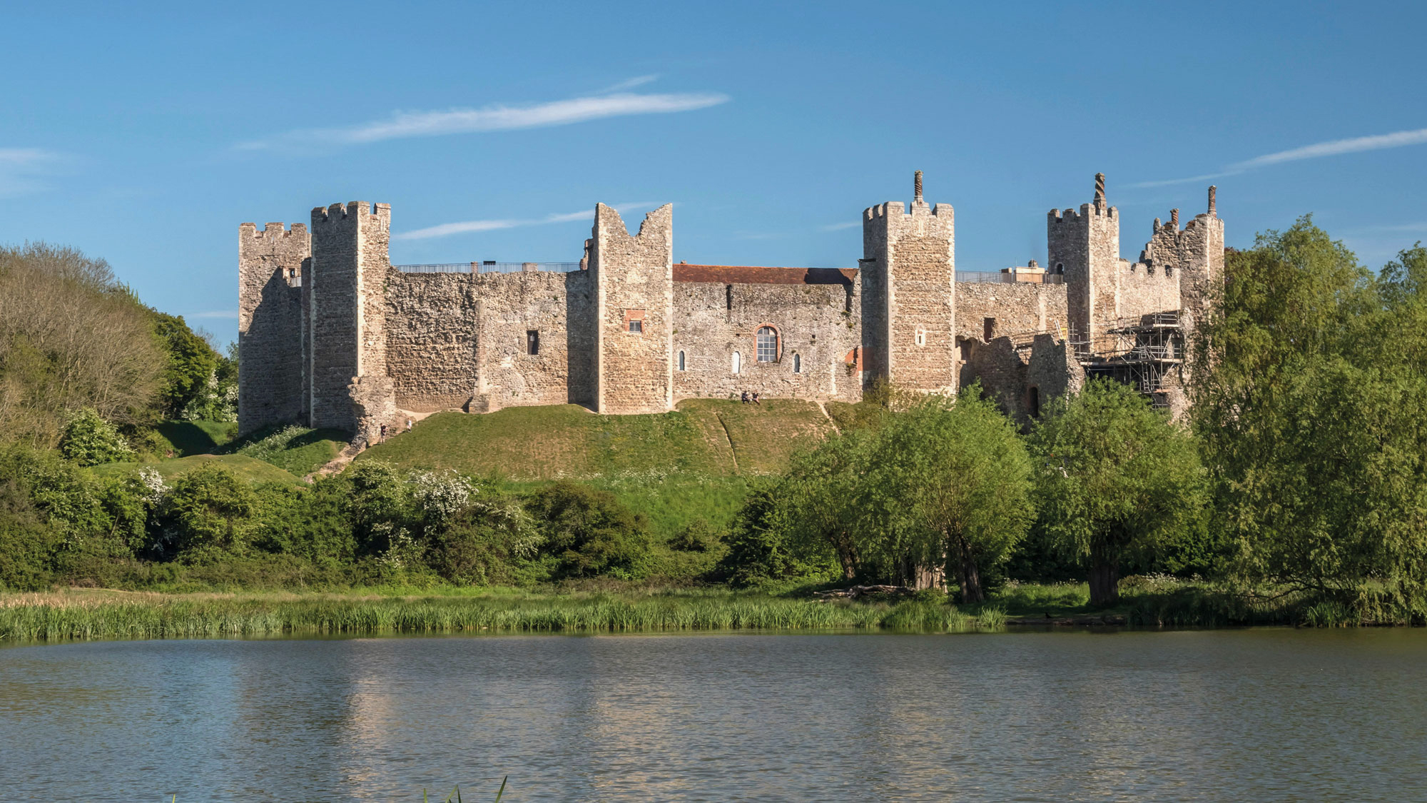 Scenic View Of A Castle In Suffolk