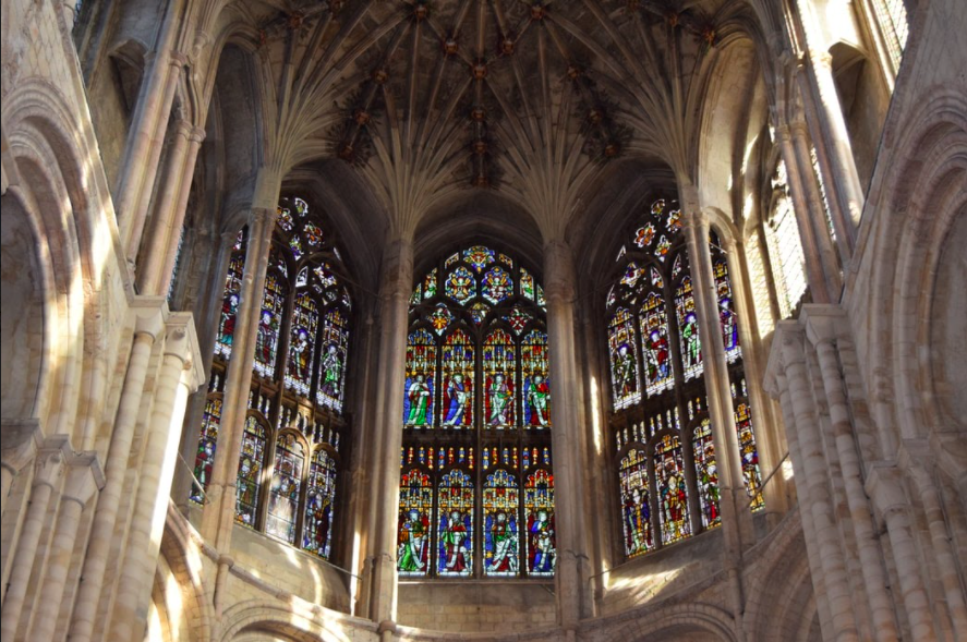 Inside Norwich cathedral