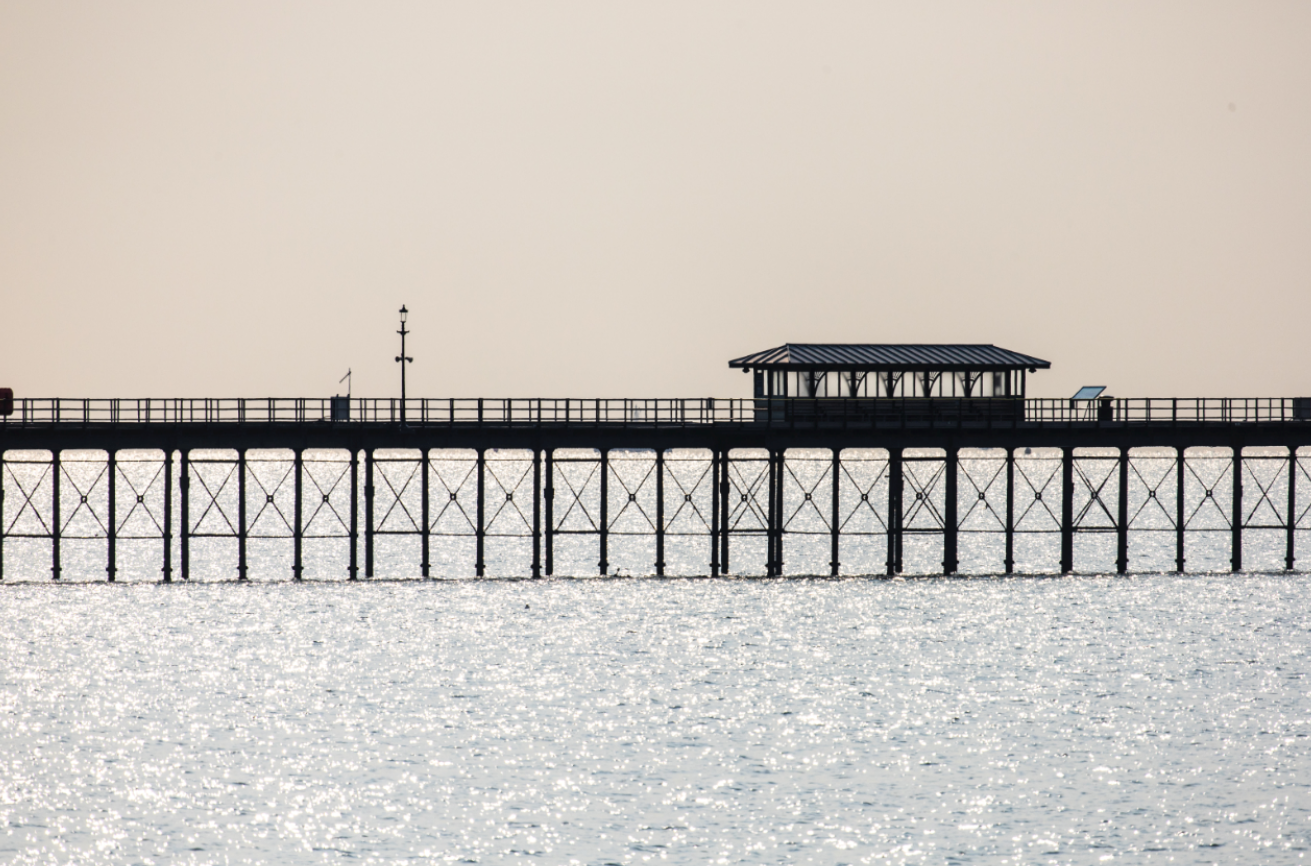 Southend pier at sunset