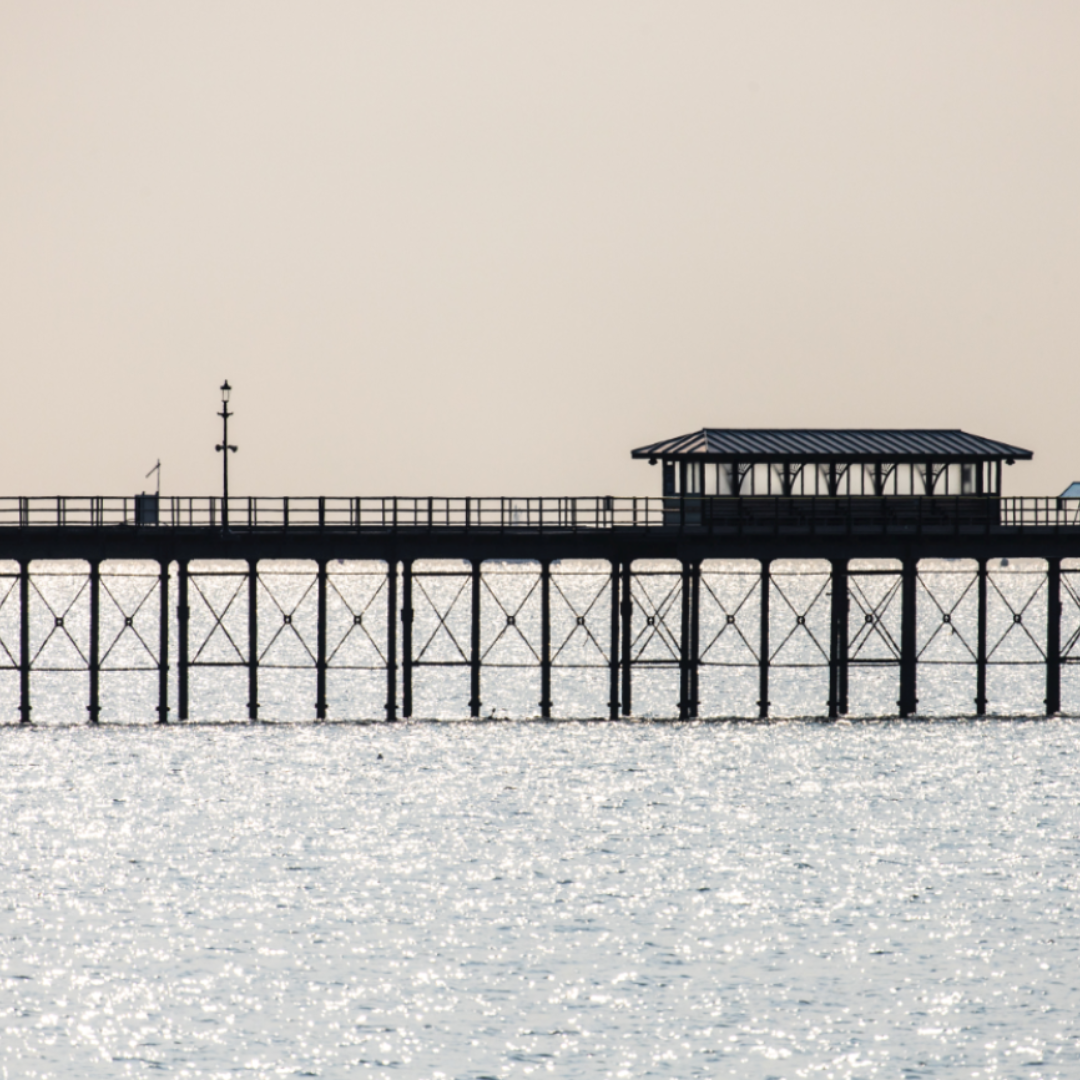 Southend pier at sunset