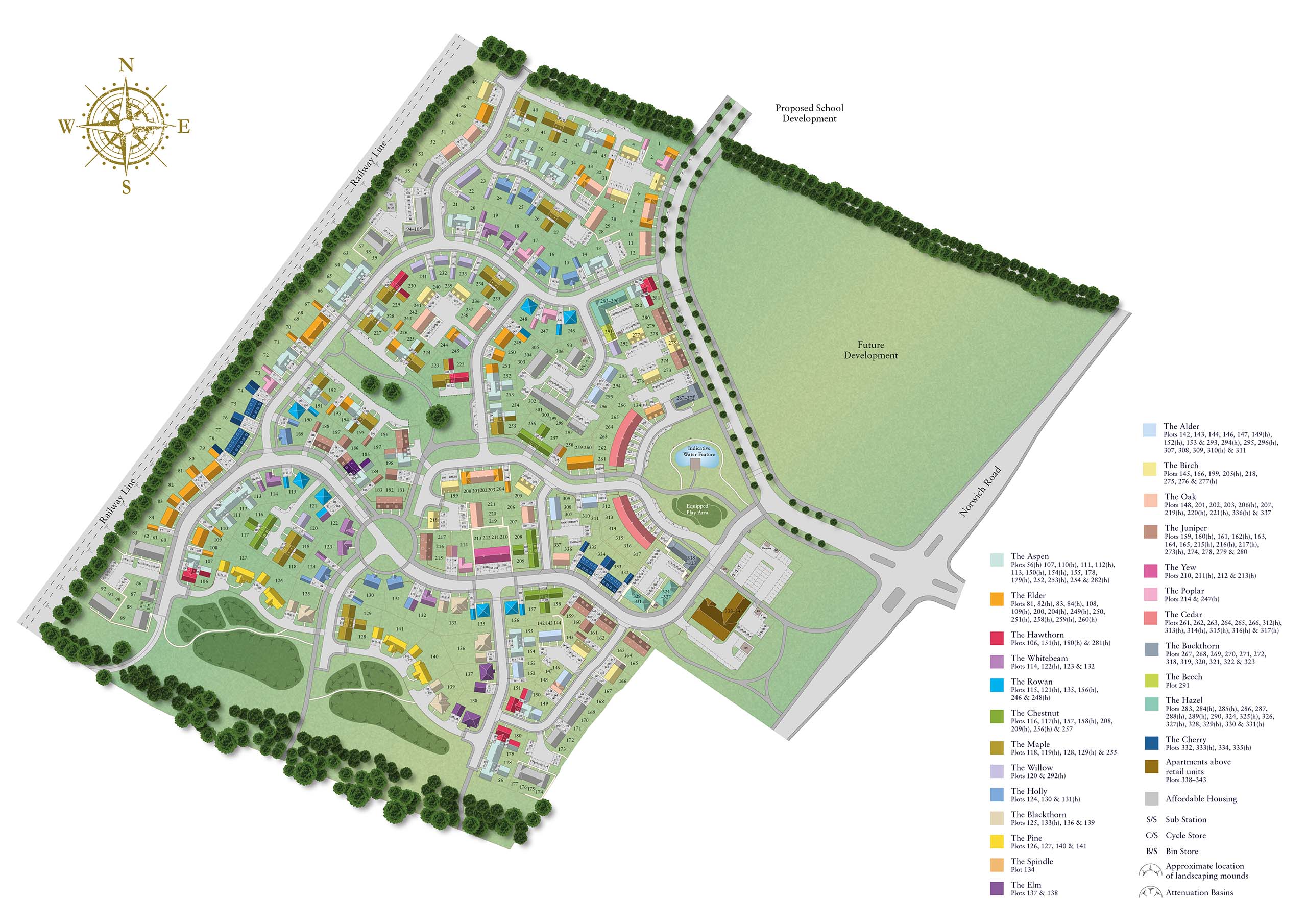 Kingsfleet Siteplan - Hopkins Homes
