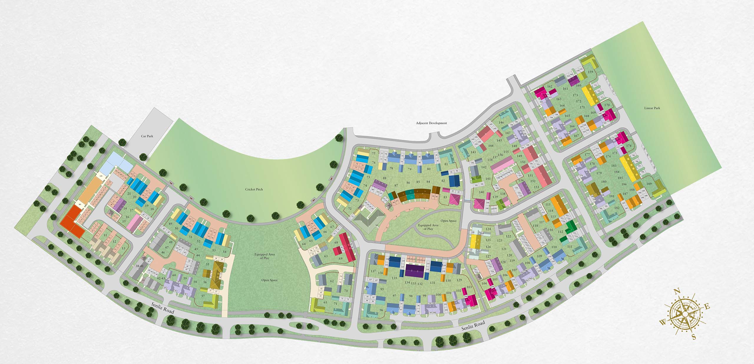 Alconbury Weald Site Plan - Hopkins Homes