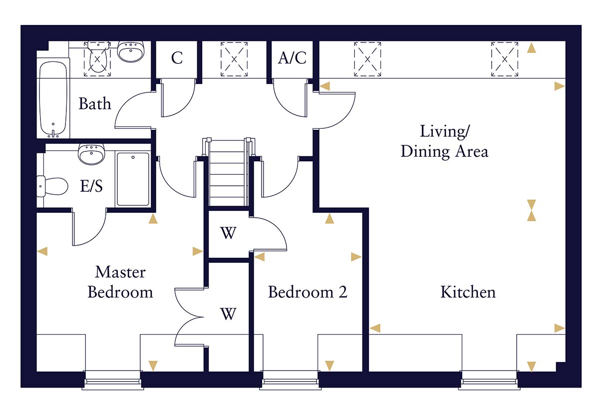The Oakley First Floor, - Hopkins Homes