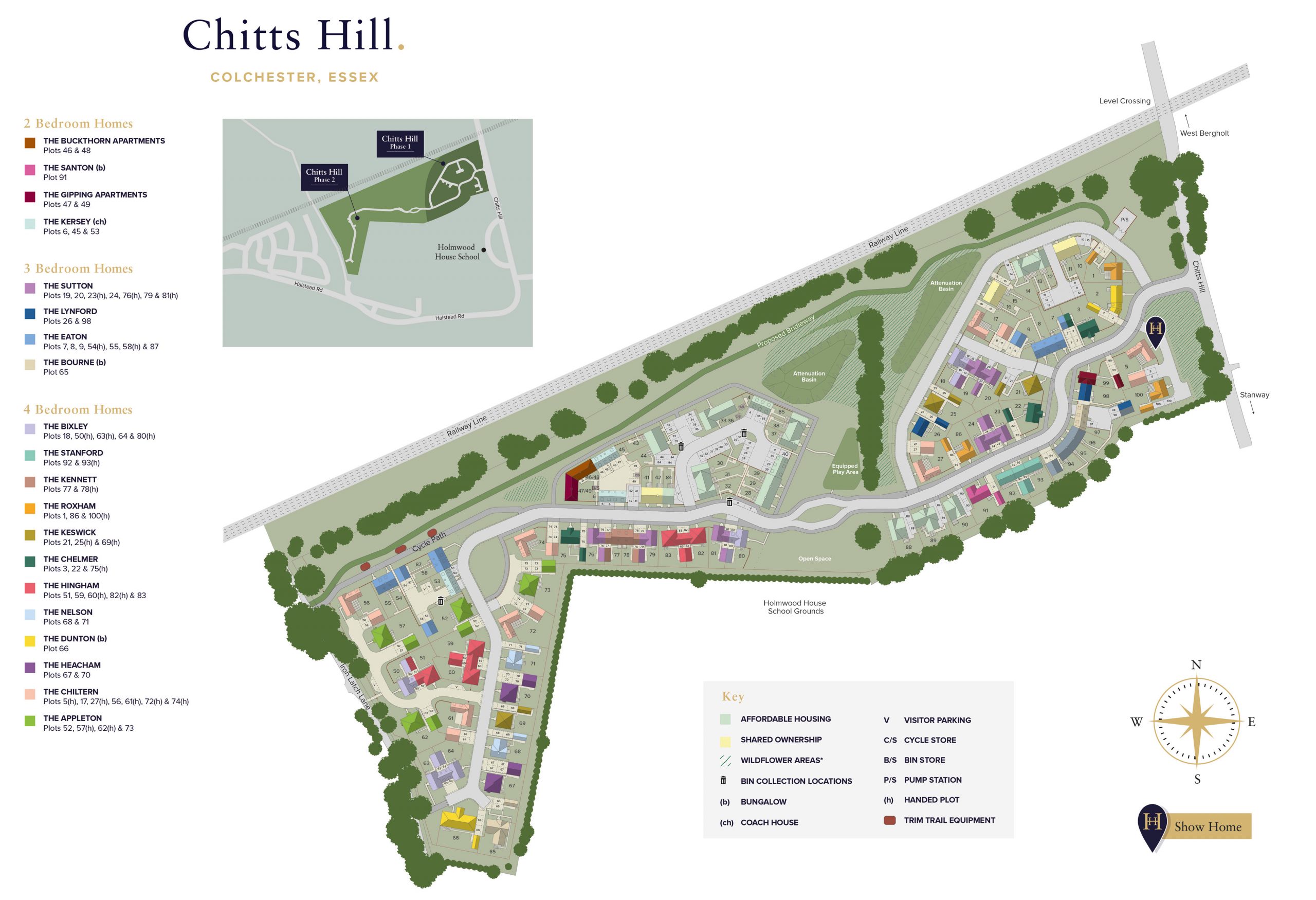 Chitts Hill Phase 1 & 2 Siteplan - Hopkins Homes
