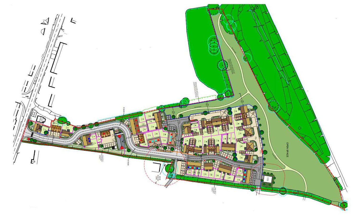 Hempstead Road Holt Site Layout Provisional - Hopkins Homes