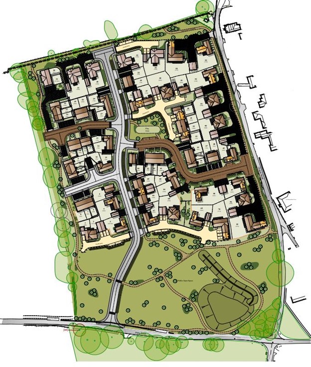 Grundisburgh Vale Provisional Planning Layout - Hopkins Homes