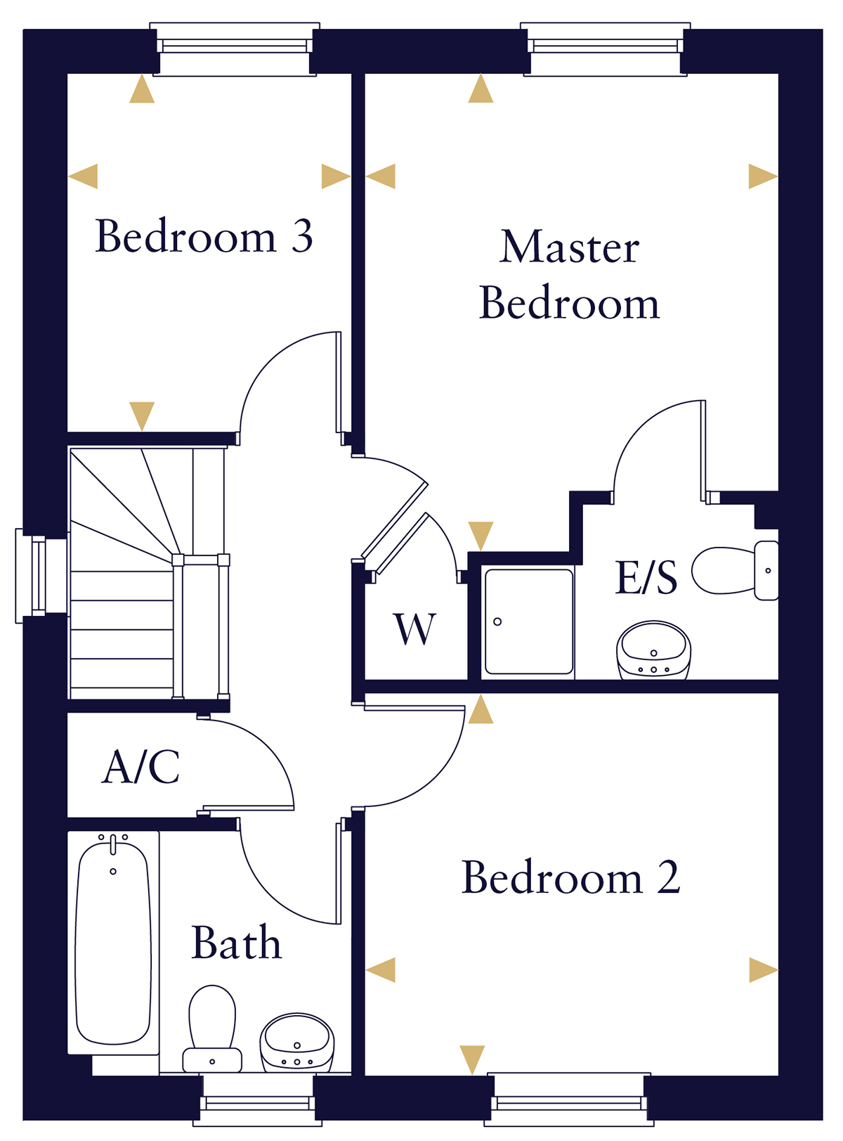 The Ingham First Floor Plan Hopkins Homes