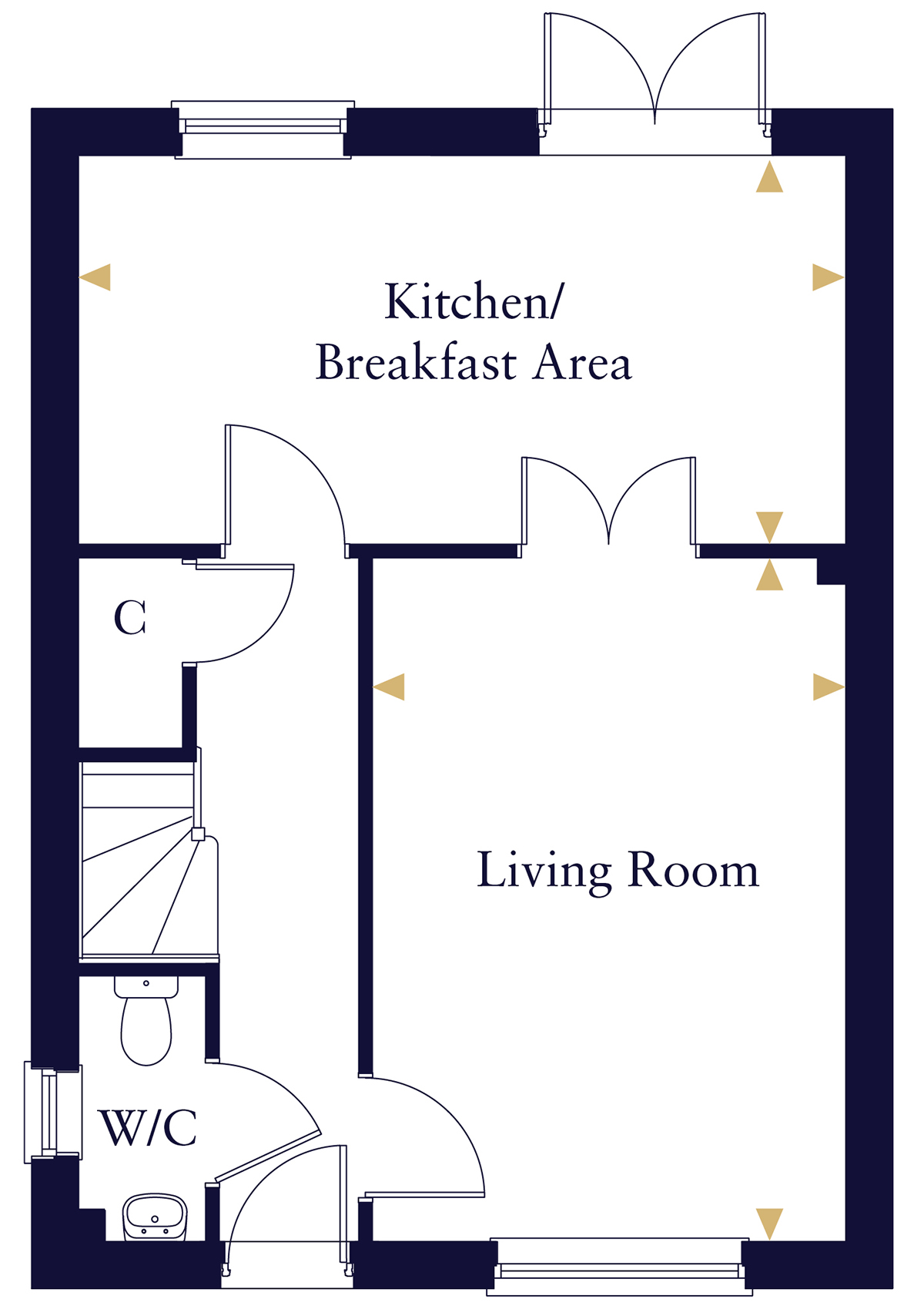 The Ingham Ground Floor Plan Hopkins Homes