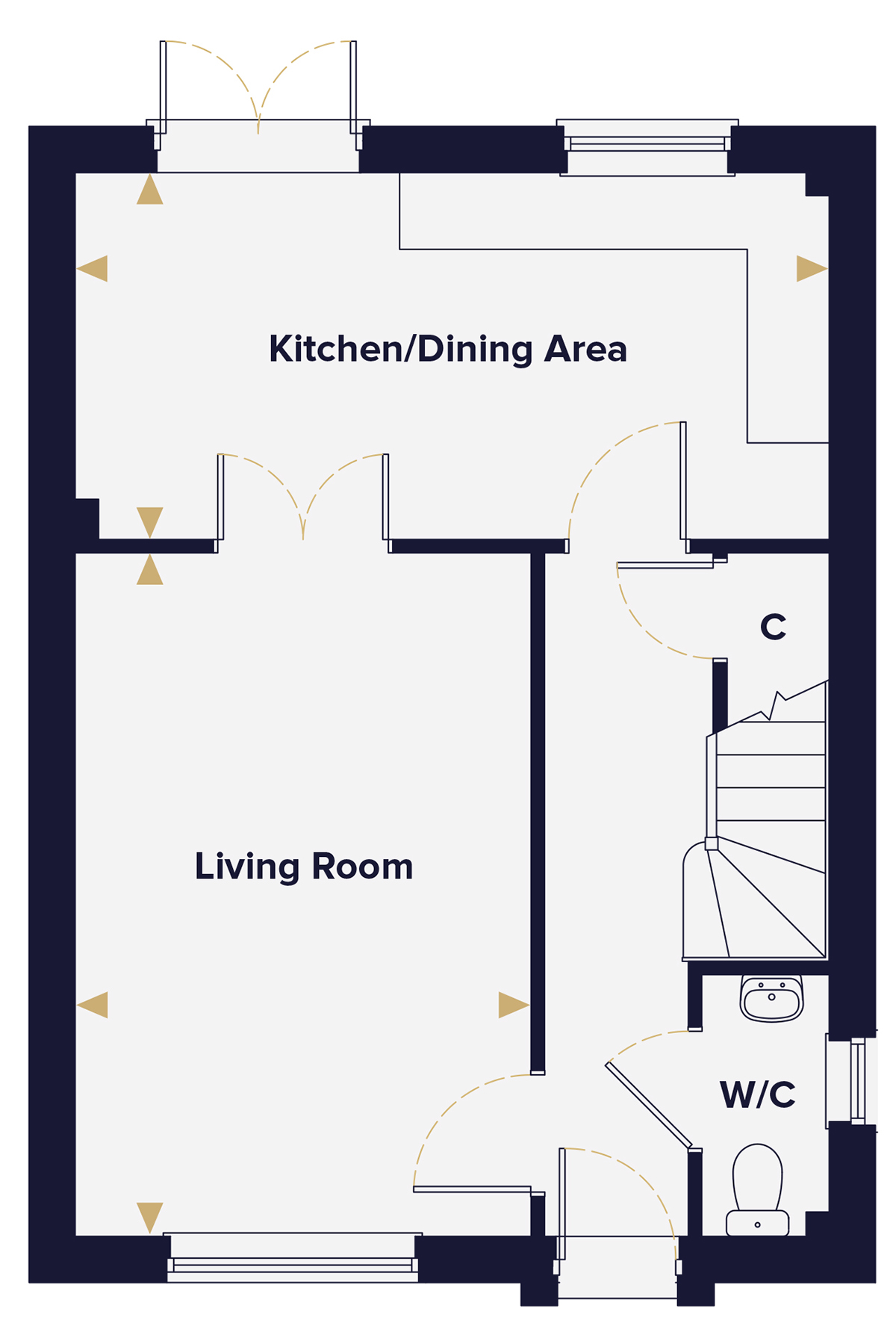 The Juniper Ground Floor Plan Hopkins Homes
