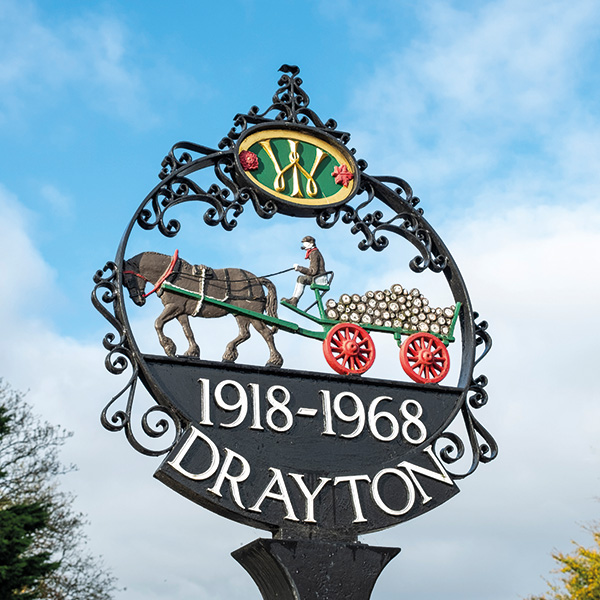 Drayton village sign