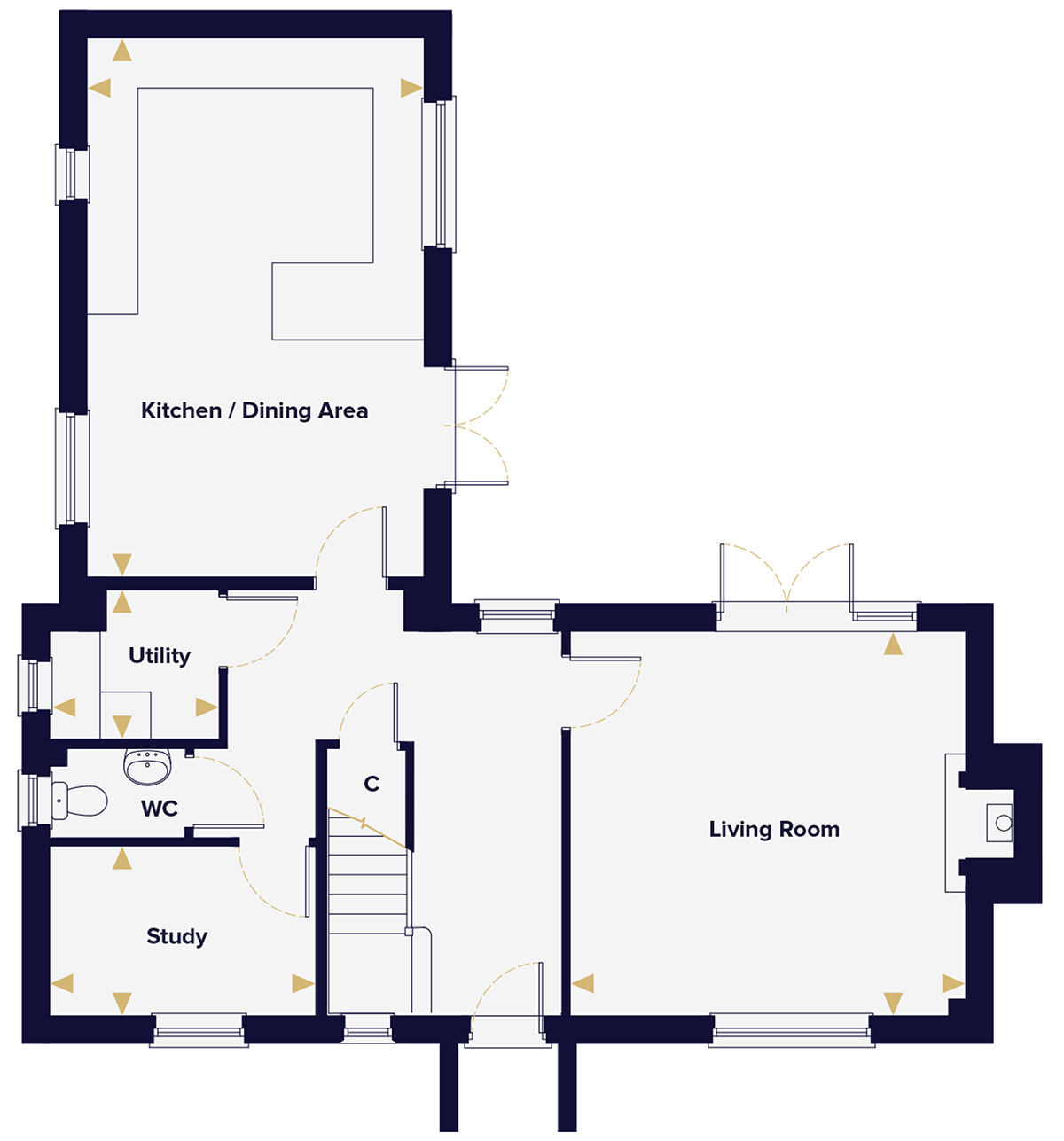 The Chiltern Ground Floor Plan Hopkins Homes