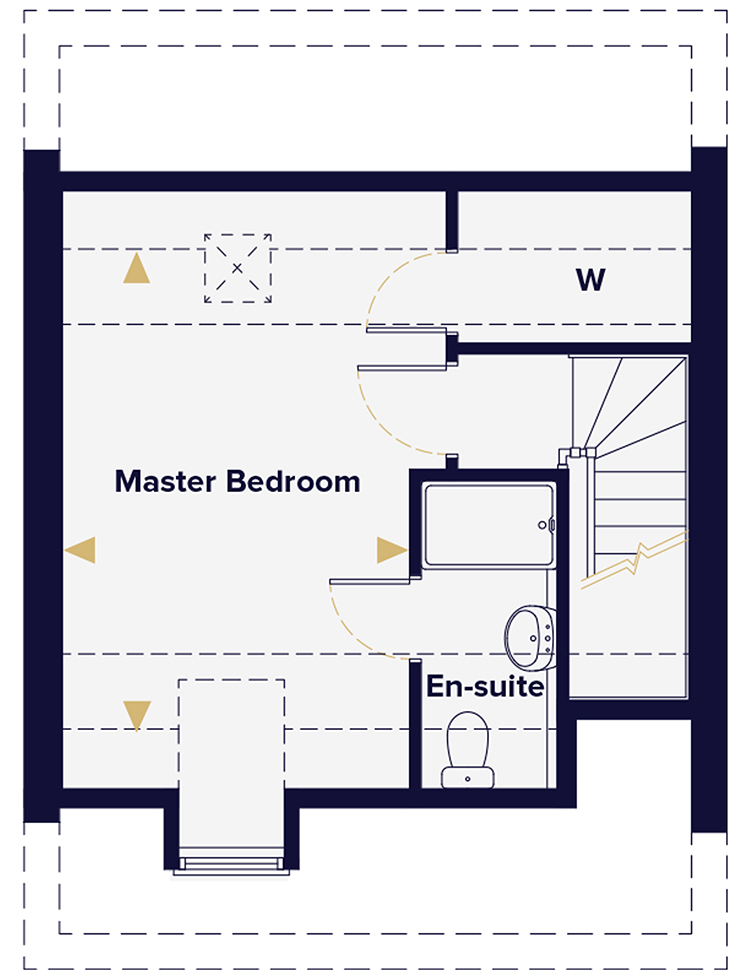 The Kennett Second Floor Plan Hopkins Homes