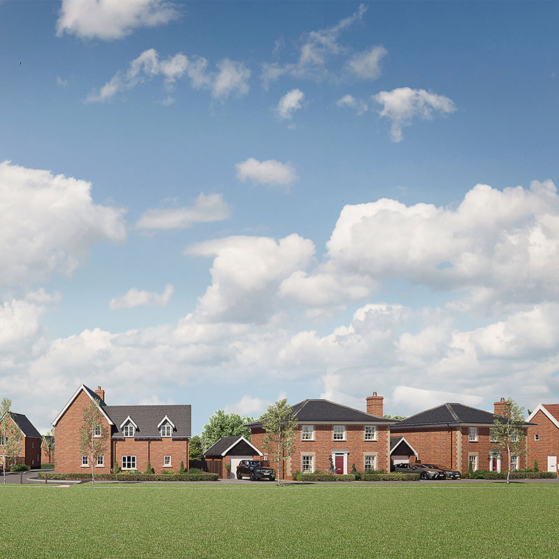 Wickham Gate development in Wickham Market