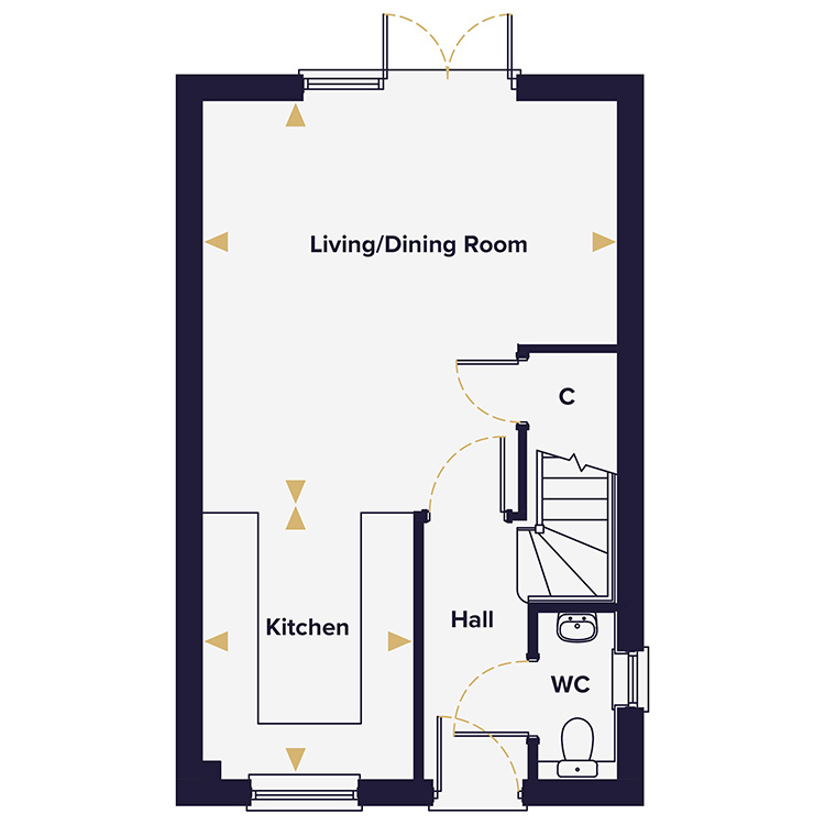 The Ness Ground Floor Plan Hopkins Homes