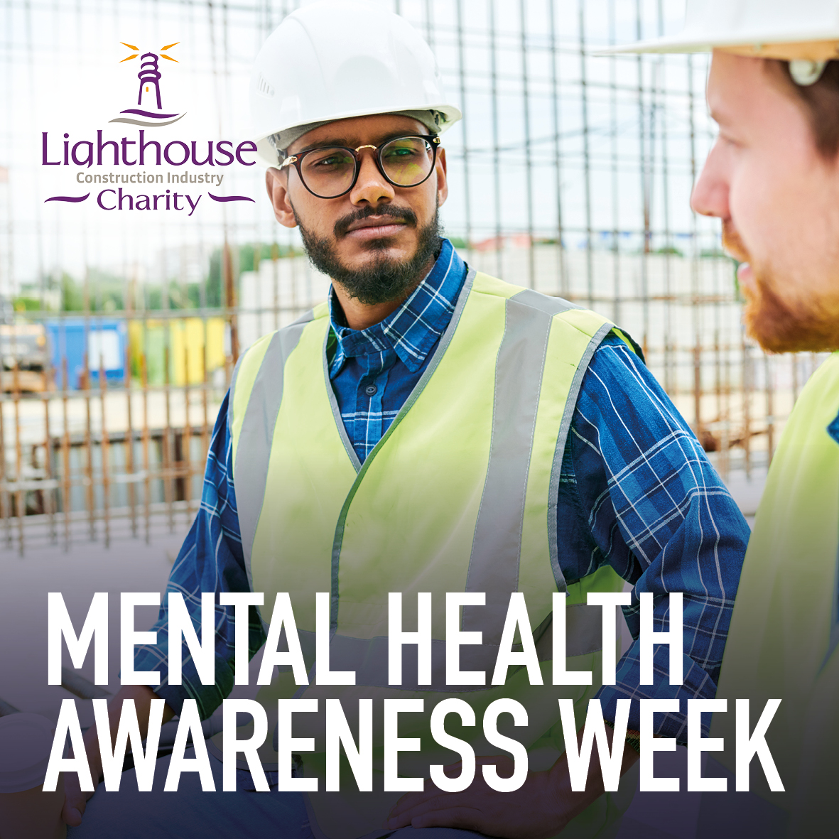 Construction workers in hardhat mental health