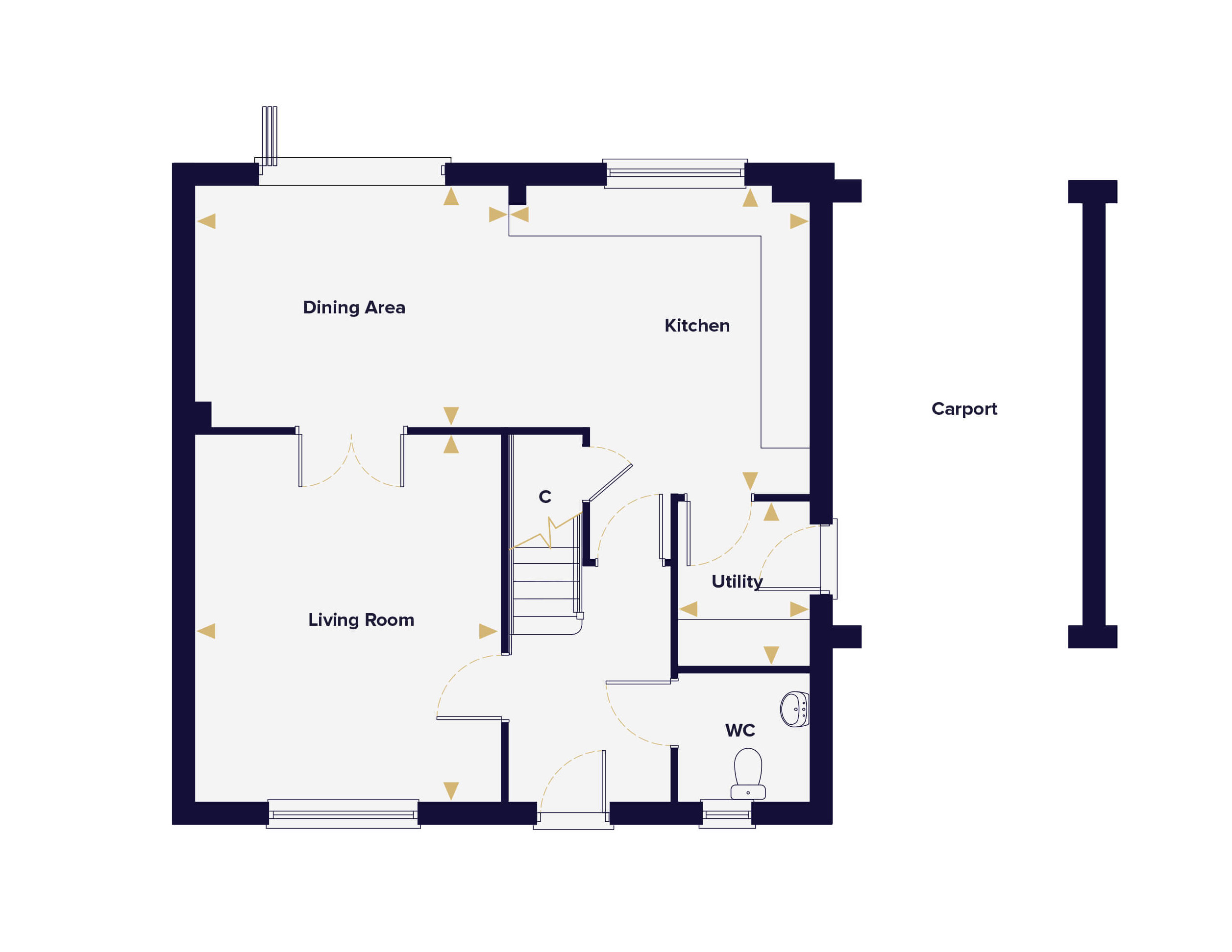 The Hingham Ground Floor Plan Holt