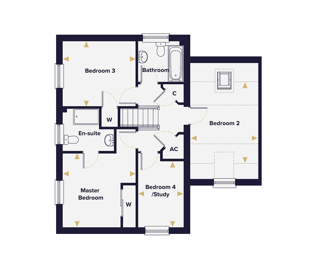 The Bixley First Floor Plan