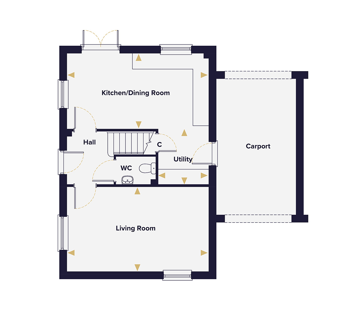 The Bixley Ground Floor Plan