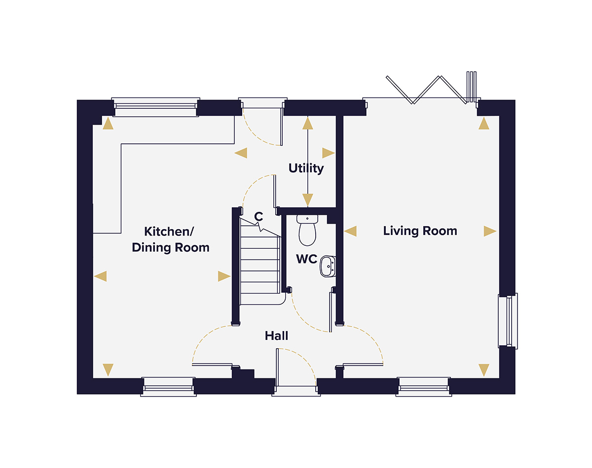 The Blyth Ground Floor Plan