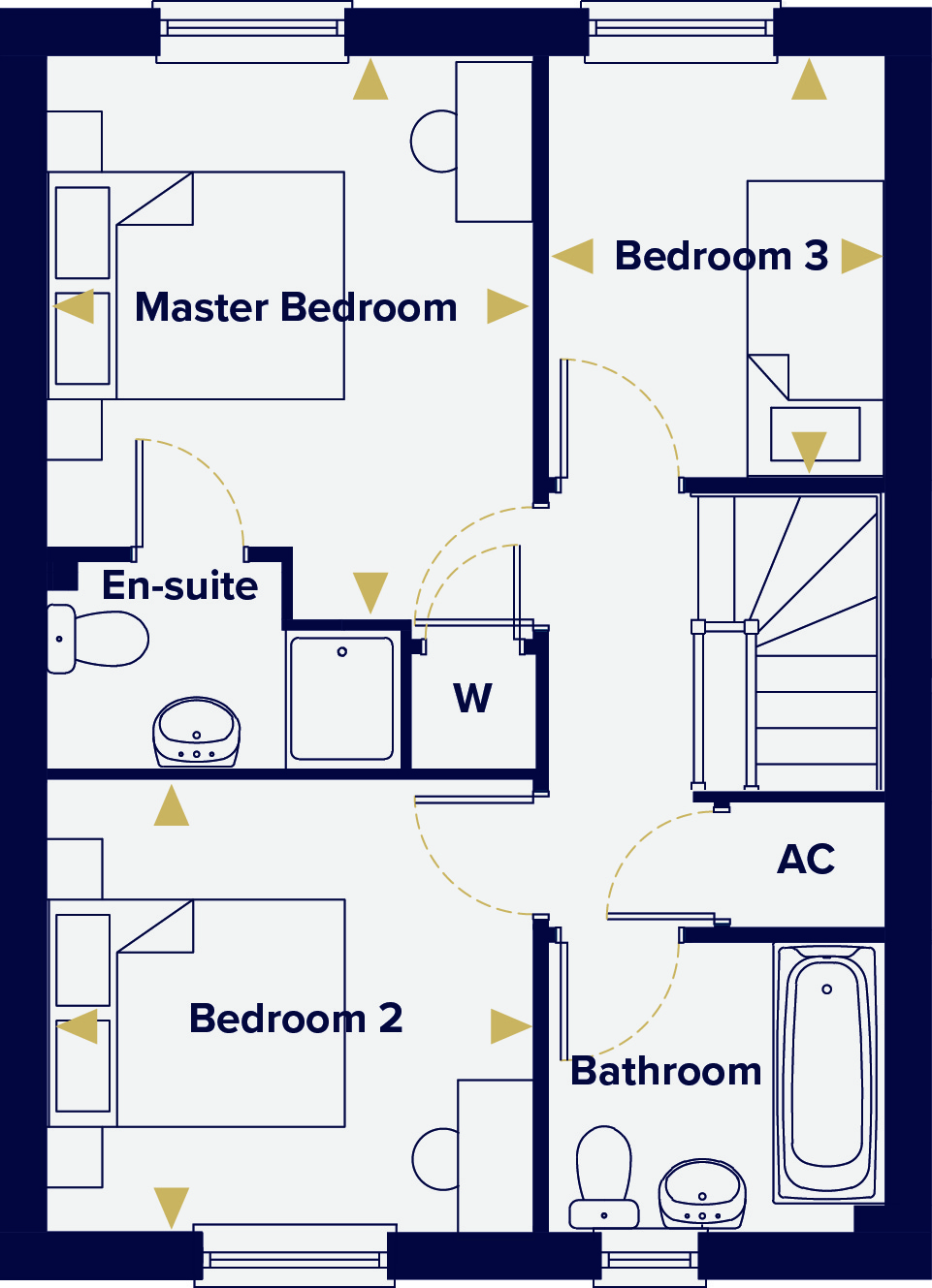 The Brook Three Bedroom House for Sale The Elms