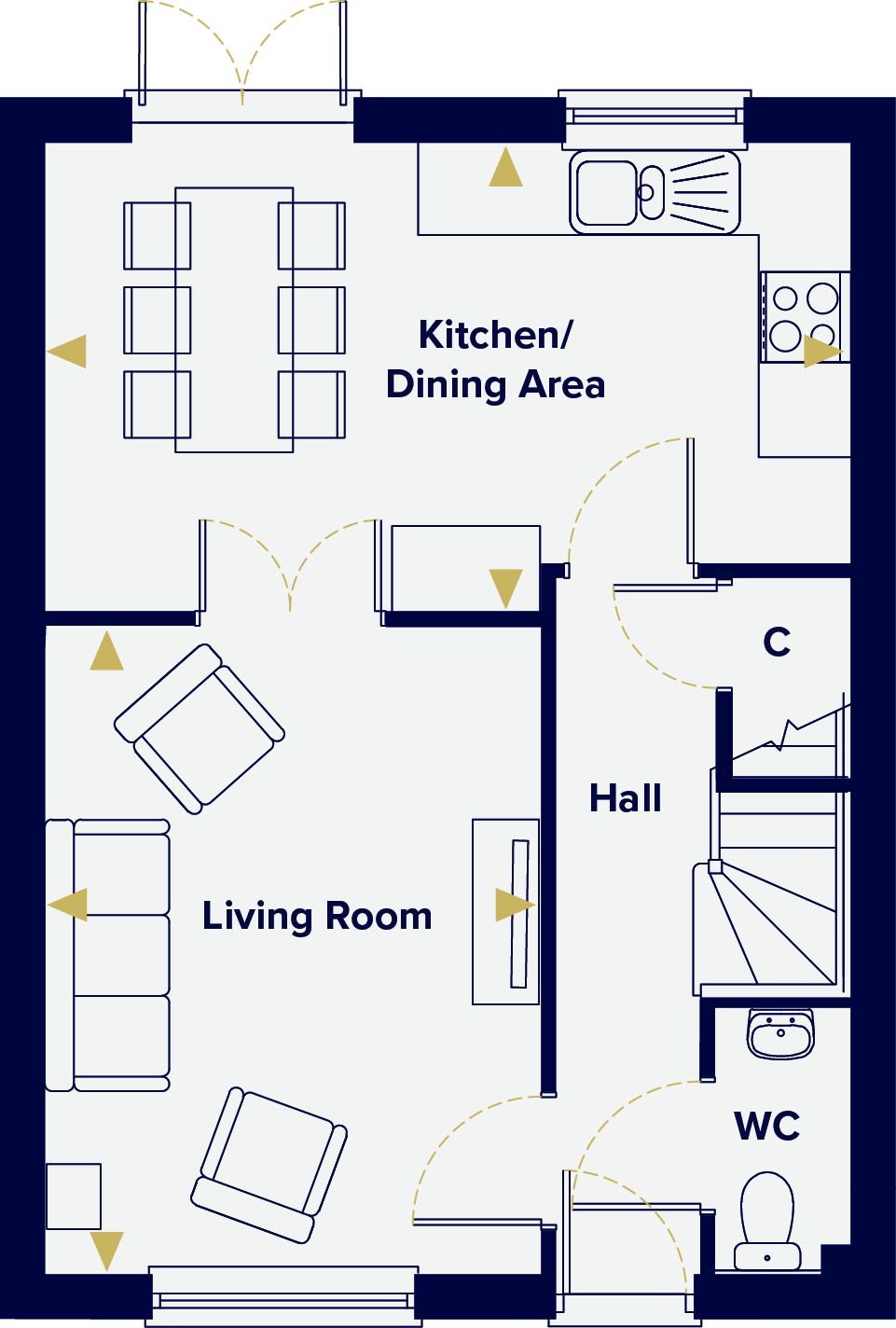 The Brook Three Bedroom House for Sale The Elms