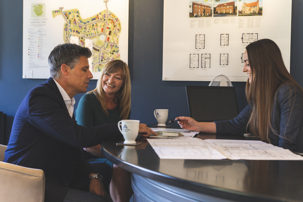customers sitting at desk