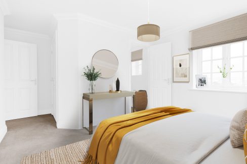 725 Master bedroom orange - Hopkins Homes