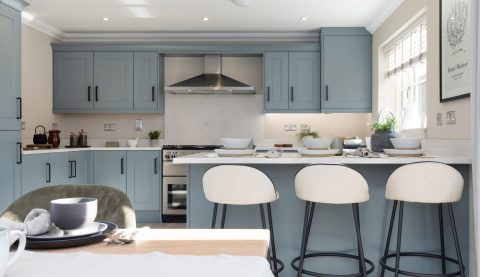 Hopkins Homes kitchen and dining area show home