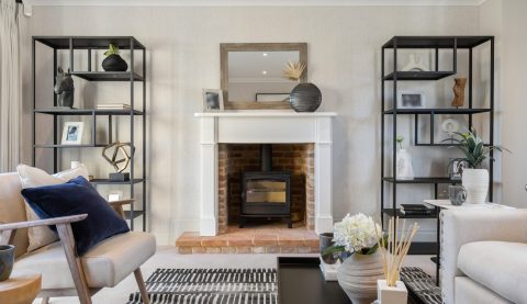 River Reach show home with shelving ideas