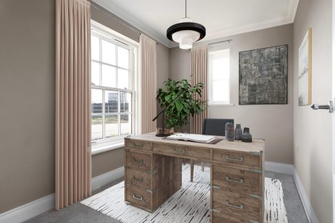 A home office design in a Hopkins Homes new build property