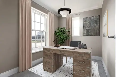 A home office design in a Hopkins Homes new build property