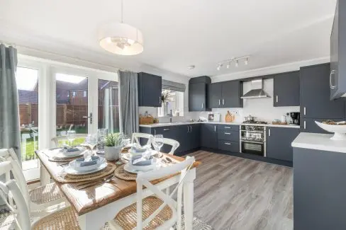 A Hopkins Homes kitchen at River Reach in Mistley, Essex